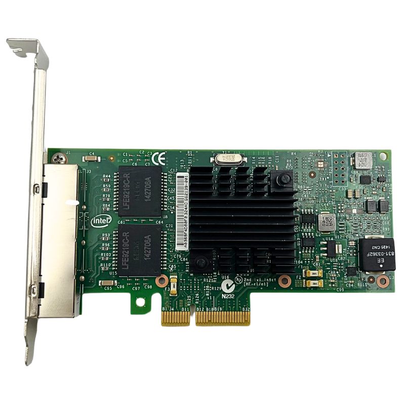 Network Card I350-T4 Ethernet Converged PCIe 2.1 x4 4-BASE-T 1G RJ-45