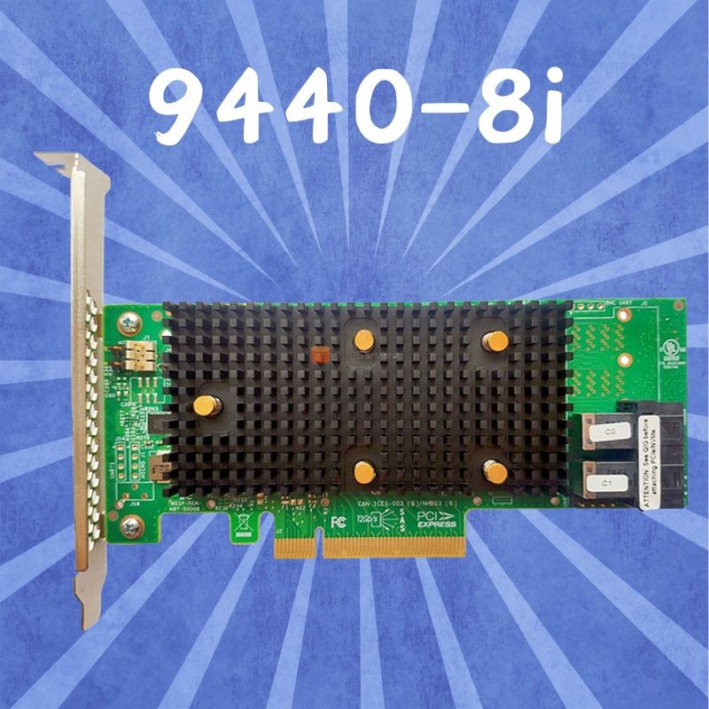 LSI 9440-8i 05-50008-02 megaraid SAS, SATA, NVMe PCIe RAID Controllers sff8643 12gb/s