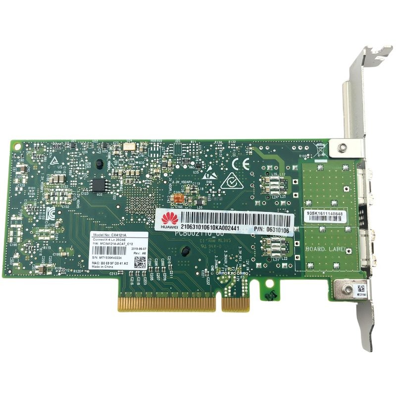 Huawei Network Card MCX4121A-ACAT PCIe3.0 x 8 2-port 25G SFP28 Ethernet