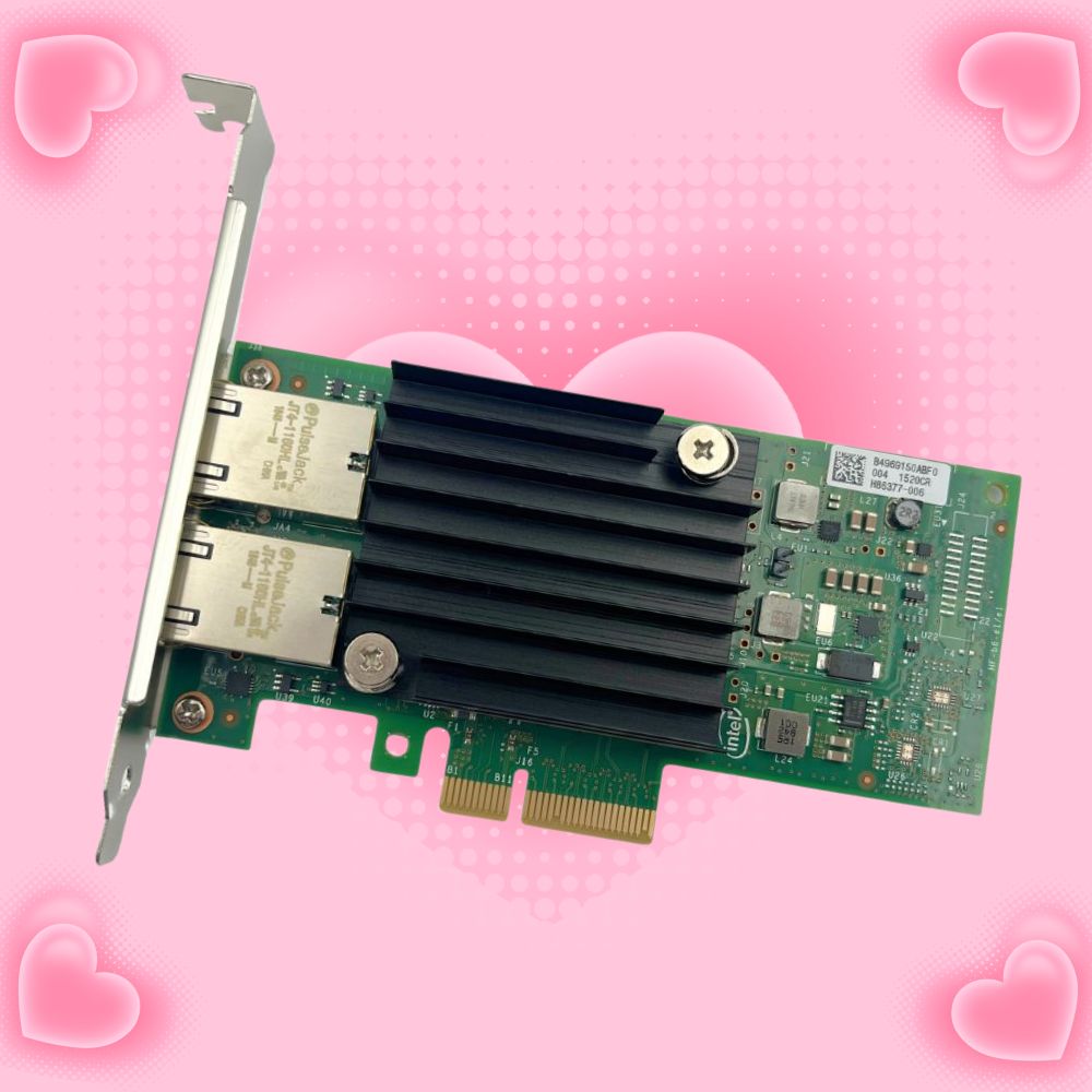 Ethernet Converged X550-T2 PCIe v3.0 8.0 GT/s x 4 Lane Network Adapter
